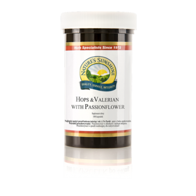 Hops & Valerian with Passionflower 100 kapsułek
