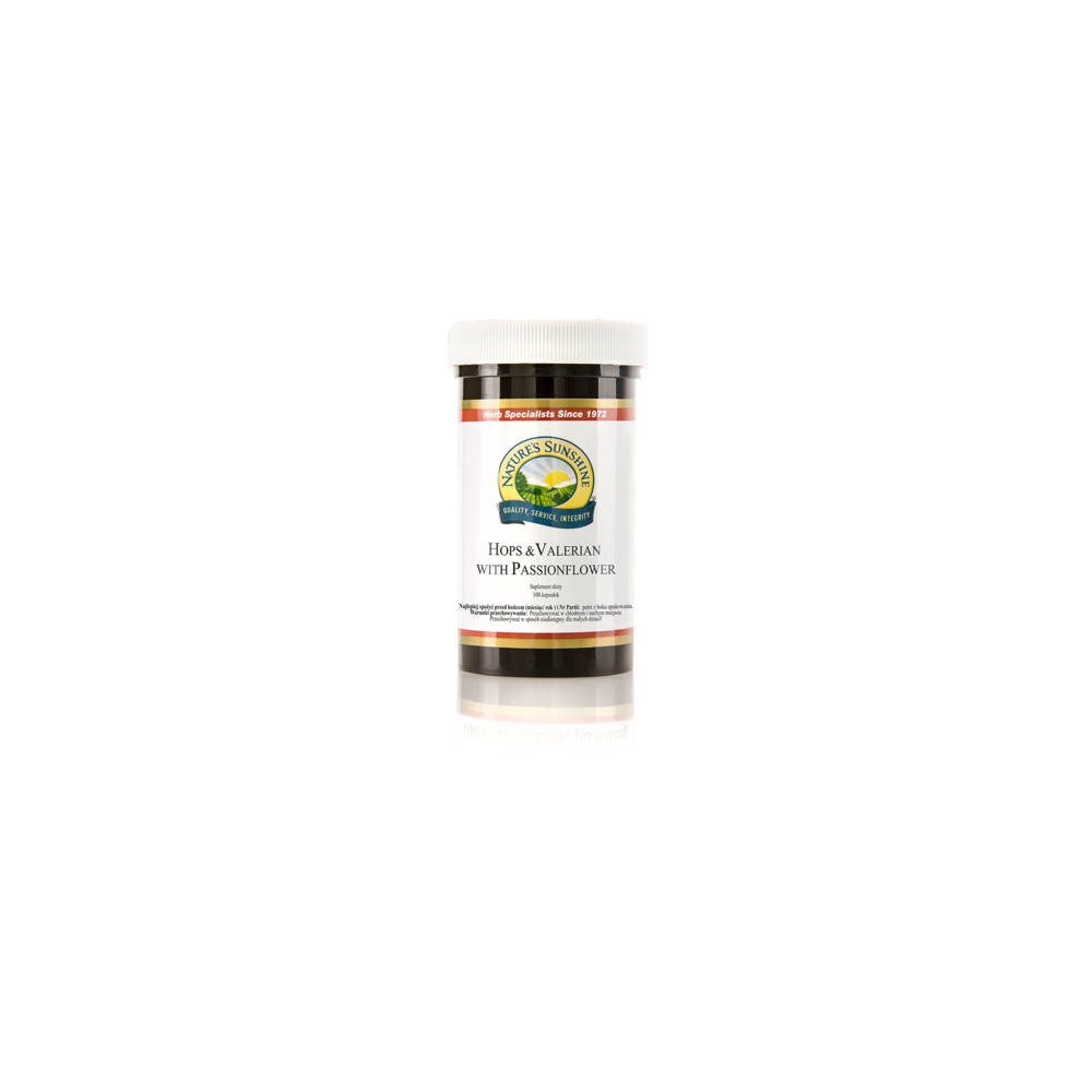 Hops & Valerian with Passionflower 100 kapsułek
